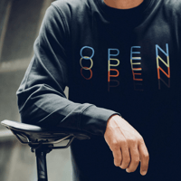 Image 2 of OPEN Unisex 80’s Repeat Logo Sweatshirt