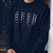 Image of OPEN Unisex 80’s Repeat Logo Sweatshirt