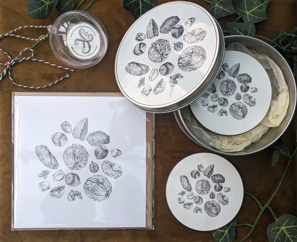 Image of Nuts Gift Tin Set and Nuts Tin Single