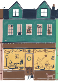 Image 1 of Christmas Card - Shop Front