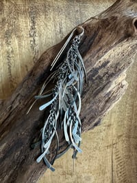 Image 6 of Many fringes.. sterling silver earrings 