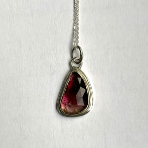 Image of Bi-coloured Pink Tourmaline pendant