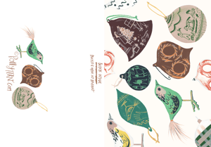 Image of Christmas Card - Baubles