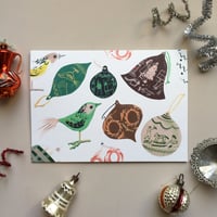 Image 2 of Christmas Card - Baubles