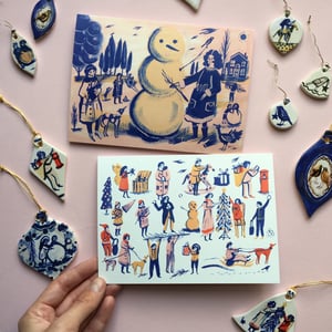 Image of Christmas Card - Snow Fight