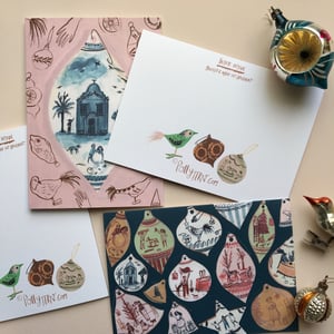 Image of Christmas Card - Blue House