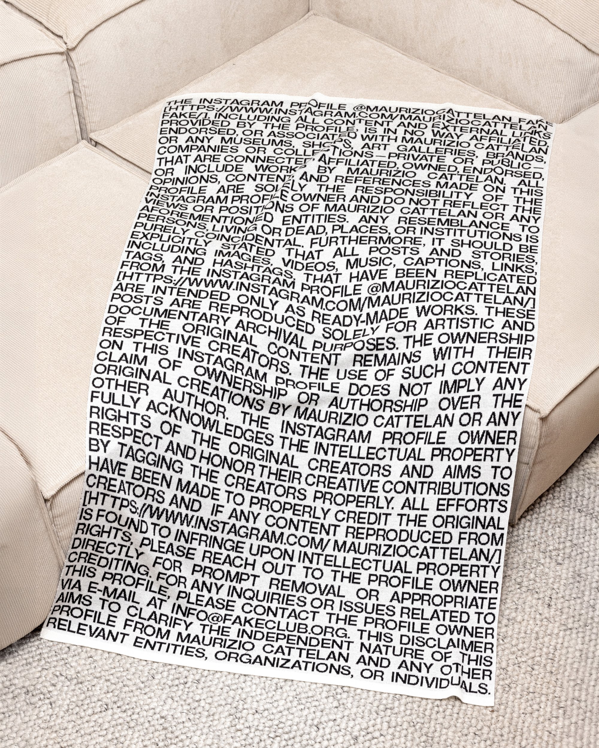 Image of Disclaimer Blanket