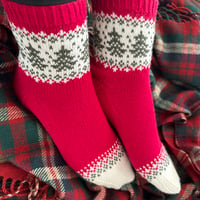 Image 1 of Patron chaussettes O Christmas Tree