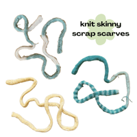 Image 1 of Knit Skinny Scrap Scarves