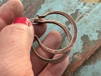 Image 3 of Solid copper Hoops earrings 