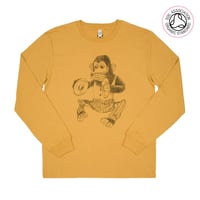 Image 1 of Monkey Unisex Long Sleeve T-shirt (Organic)