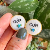 Paire de broches "ouin ouin" #1