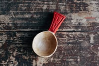 Image 1 of Beech chip carved coffee scoop