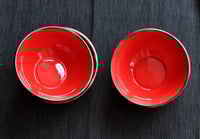Image 1 of Red ceramic bowls