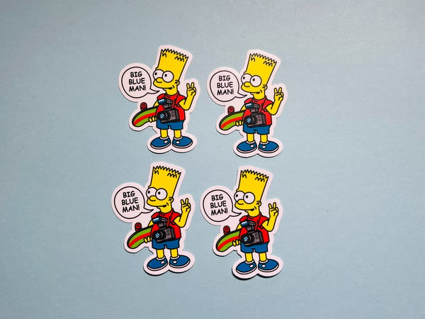 Image of Bart/Big Blue Sticker