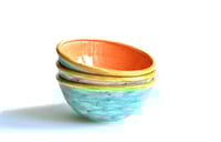 Image 1 of Ceramic bowls “Caramel and mint”
