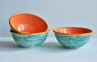 Image 3 of Ceramic bowls “Caramel and mint”