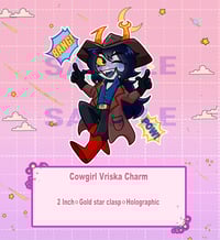 Image 1 of Cowgirl Vriska Charm