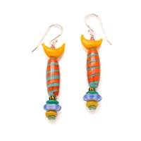 candy crown earrings