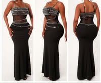 Studded Evening Dress