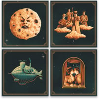 Image 1 of SMASHING PUMPKINS - "Time Is Never Time At All" PRINT SET