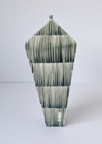 Image 2 of Tapered vessel with brush stroke 19.5cm