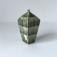 Image 3 of Tapered vessel with brush strokes 8cm