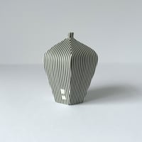 Image 4 of Hexagonal rounded vessel with stripes 7.5cm