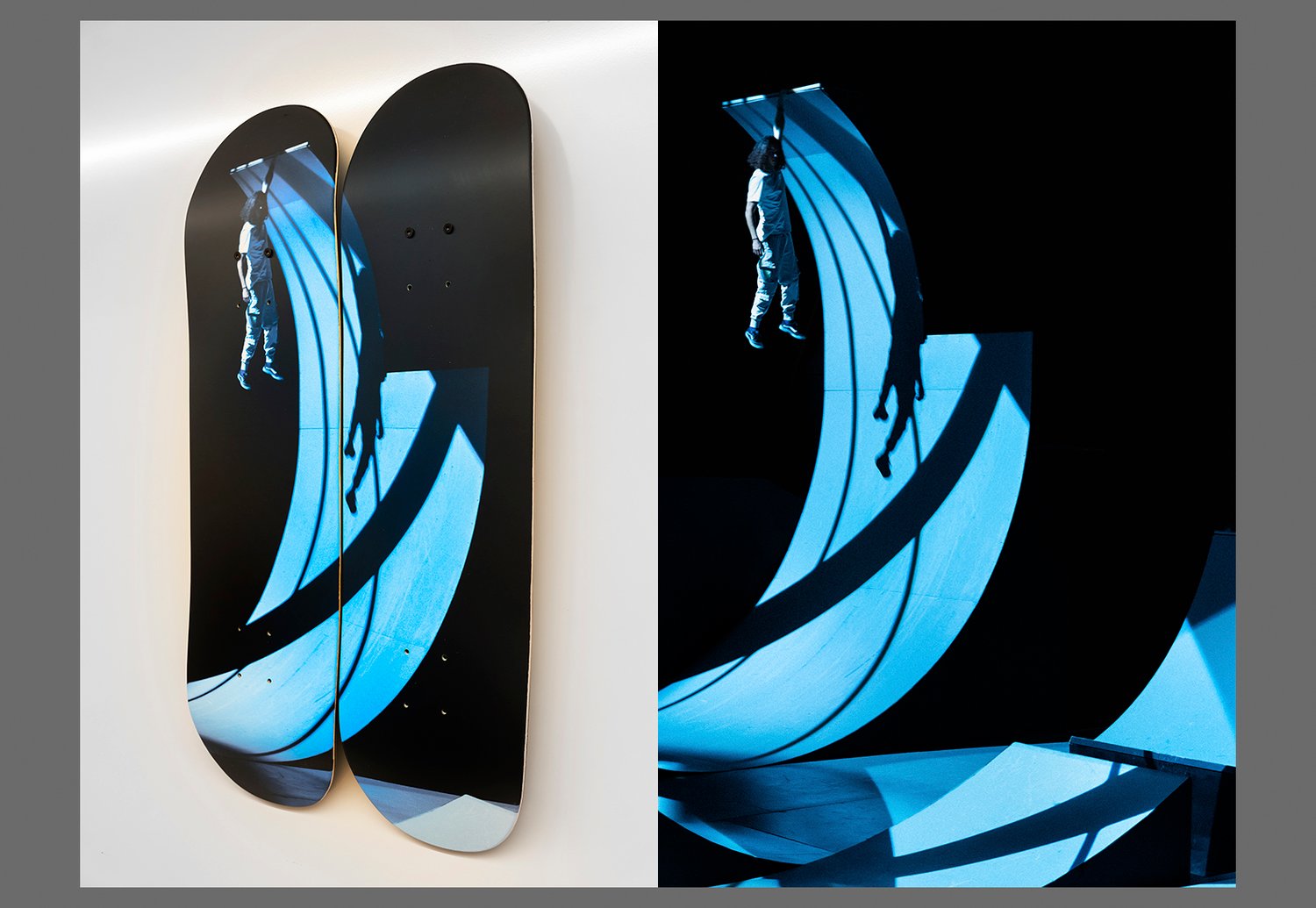 Image of 'OLLIE' BOARD DIPTYCH #1