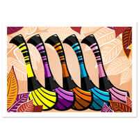 Image 2 of Ash Colour Clash • GAA Hurling Pop Art Print
