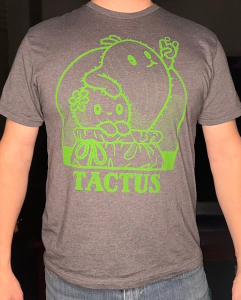 Image of Cactus Shirt Green on Grey Heather