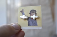 Image 1 of Pearl Cross Earrings
