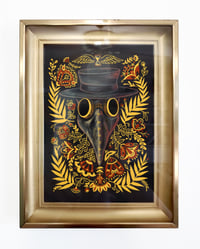 Image 1 of Dr Plaguw in gold shadowbox frame