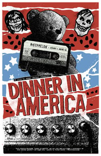 Image 2 of DINNER IN AMERICA - 11 x 17 Limited Edition Giclee Poster Print