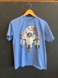 Image 1 of Glittery eagle and skull t shirt 