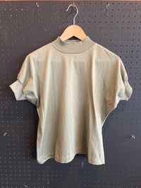 Image 1 of Olive green short sleeve turtle neck 