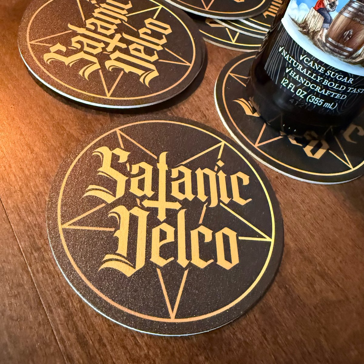 Satanic Delco Coasters 3-Pack