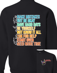 Image 4 of LBCH It's Ok To Awareness Crewneck Sweatshirt