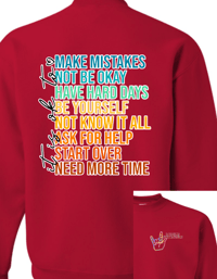 Image 3 of LBCH It's Ok To Awareness Crewneck Sweatshirt