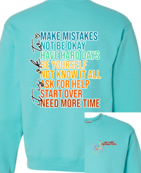 Image 6 of LBCH It's Ok To Awareness Crewneck Sweatshirt