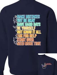 Image 1 of LBCH It's Ok To Awareness Crewneck Sweatshirt