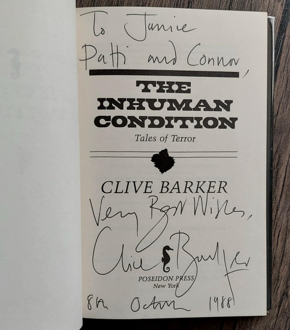 The Inhuman Condition, by Clive Barker - SIGNED