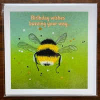 Image 2 of 'Buzzing' Birthday Card 