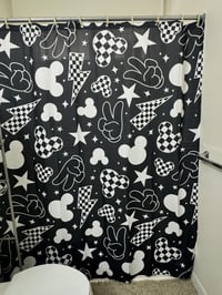 Magically Retro Shower Curtain
