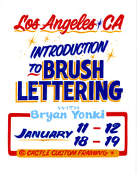 Image 1 of Los Angeles, CA - Introduction to brush lettering workshop