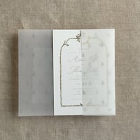 Image 3 of snow flakes and winter forest PACK of 10