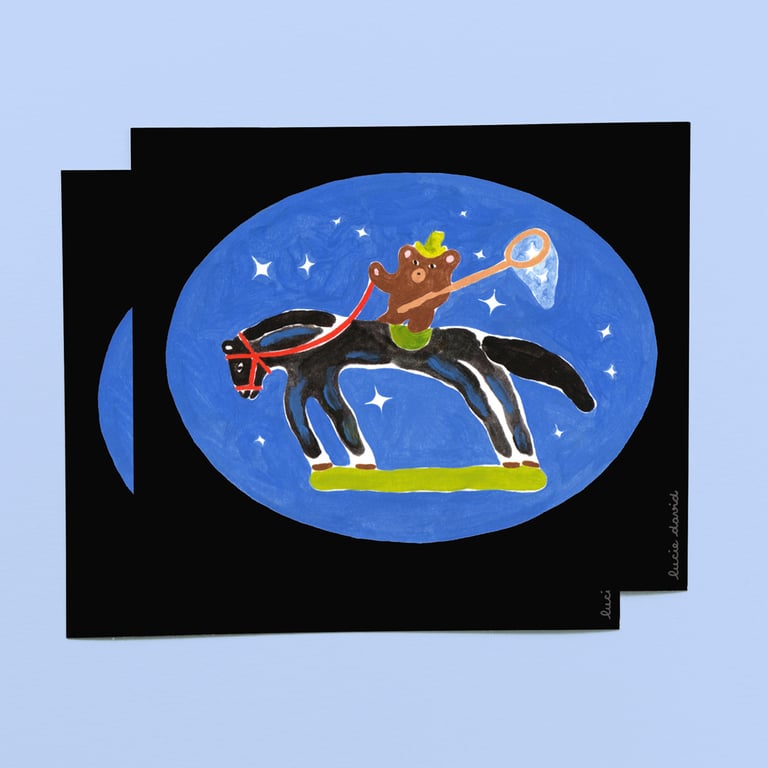 STICKER Horse riding
