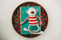 Image 2 of Willie - Original Sculpted Sock Monkey Doll