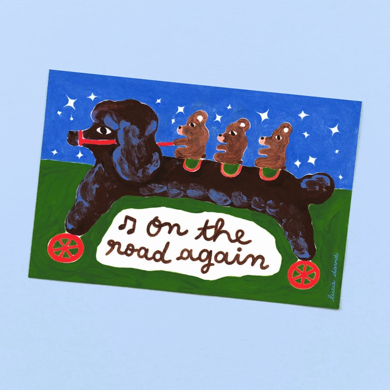 STICKER On the road again