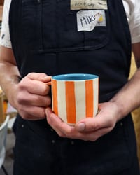 Image 3 of Striped Orange Mug